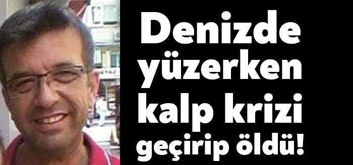 Kocaeli Ulaşlı sahilinde denize giren Yasin Taş (45), denize girerek