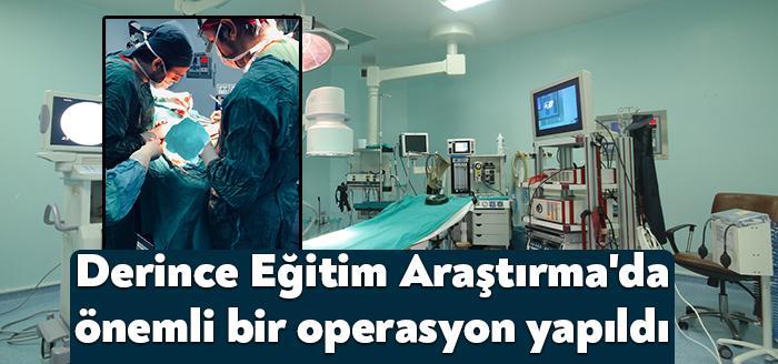 Tiroid kanseri soluk borusuna yayılan hastanın ameliyatı Derince Eğitim Araştırma