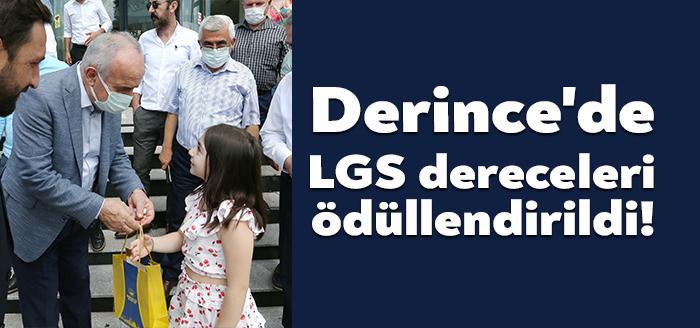 Derince genelinde Liselere Geçis Sınavı´nda (LGS) dereceye giren 19 öğrenci