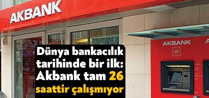 Dünya bankacılık tarihinde ilk kez bir banka 24 saattir sistemlerinin