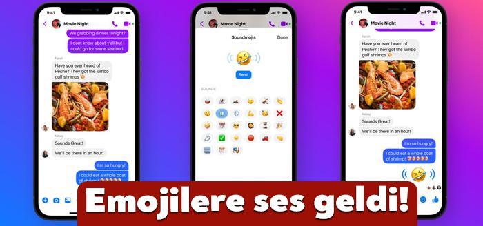 Facebook, mesajlaşma uygulaması için emojilerine ses efekti ekledi.
