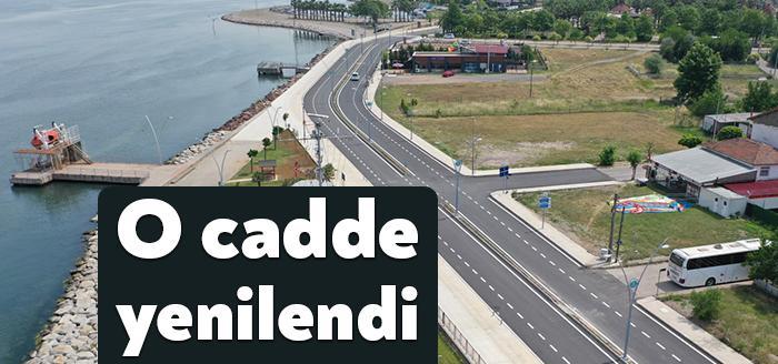 Kocaeli Büyükşehir Belediyesi Gölcük Kavaklı Caddesi’ni baştan aşağıya yeniledi
