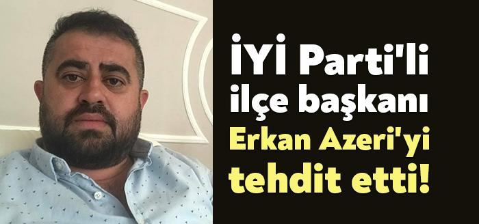 İYİ Parti Karamürsel İlçe Başkanı Orhan Kılınçsoy, MHP'li Erkan Azeri'yi