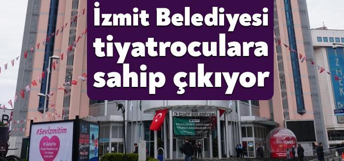 Pandemi sürecinden olumsuz etkilenen sahne sanatı emekçilerine desteklerini sürdüren İzmit