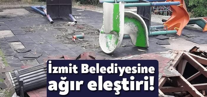 İzmit Belediyesi’nin Yenimahalle’de yıktığı Kültür Park’a mahalle sakinlerinden sonra AK