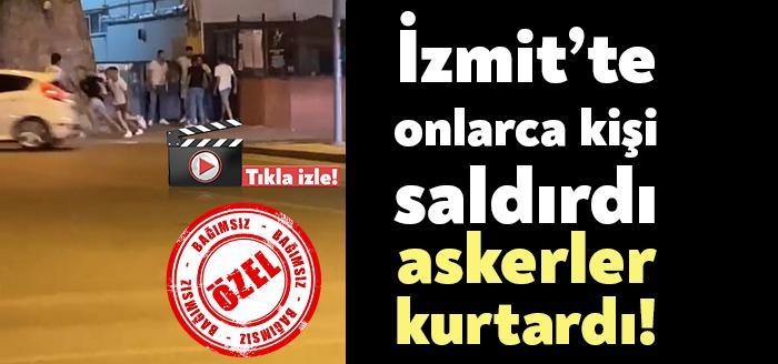 Kocaeli’nin İzmit İlçesi Orduevi mevkiinde 3 kişi kalabalık bir grubun