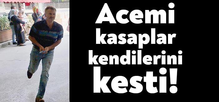 Kocaeli İzmit'te, Kurban Bayramı'nın ilk gününde kurban kesmeye çalışırken kendisini