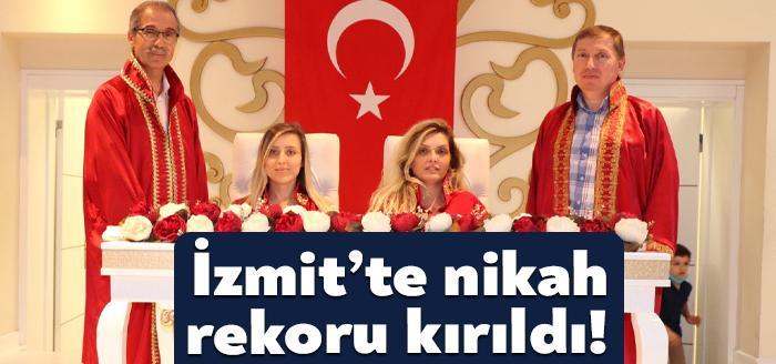 Kademeli normalleşmeye geçişle birlikte yaşamlarını birleştirmek isteyen çiftler, İzmit Belediyesi