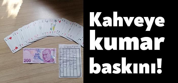 İzmit’te bulunan bir kahvehanede maske takma kuralını ihlal ederek kumar