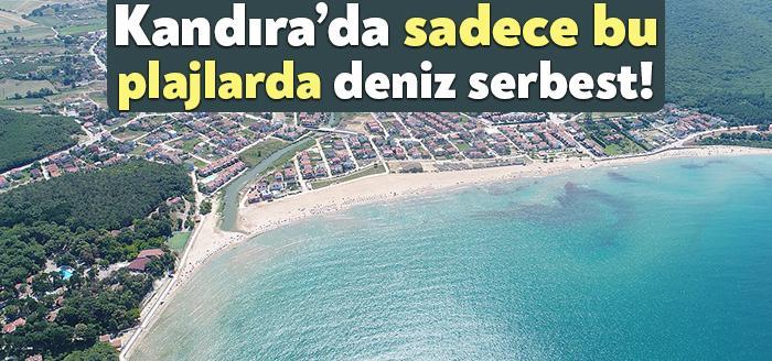 Kandıra Kaymakamlığı, bazı plajlarda denize girmenin yasaklandığını duyurdu.