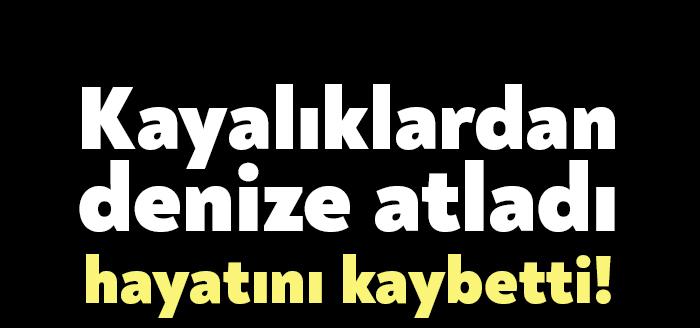 Kocaeli'nin Kandıra Kerpe'de denize kayalıklardan atlayan 22 yaşındaki Selim Bayzan adlı genç