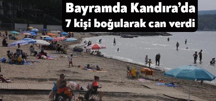 Kocaeli'nin Kandıra ilçesi sahillerinde Kurban Bayramı tatilinde boğulma tehlikesi geçirip