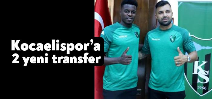 Kocaelispor'un yeni transferleri stoper Hasan Hatipoğlu ve kanat oyuncusu Michael