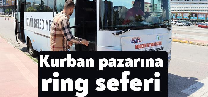 İzmit Belediyesi, vatandaşların Alikahya’da bulunan Kurban Pazarı’na rahat ulaşımı için