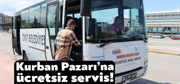 İzmit Belediyesi halkın Alikahya Kurban Pazarı’na rahat ulaşım sağlayabilmeleri için