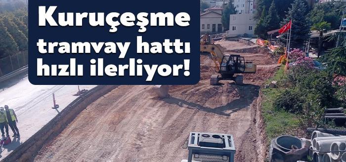Pilajyolu’ndan Kuruçeşme’ye uzanacak olan tramvay hattı kapsamında yeni yapılan yola