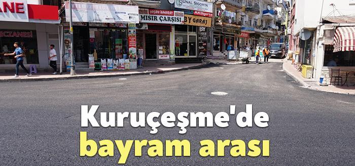 İzmit Belediyesi, ilk tur asfalt çalışmasını tamamladığı Kuruçeşme’de, kaldırım ve