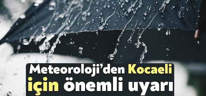 Meteoroloji’nin uyarı yaptığı illerden biri de Kocaeli oldu. 21 Temmuz'da
