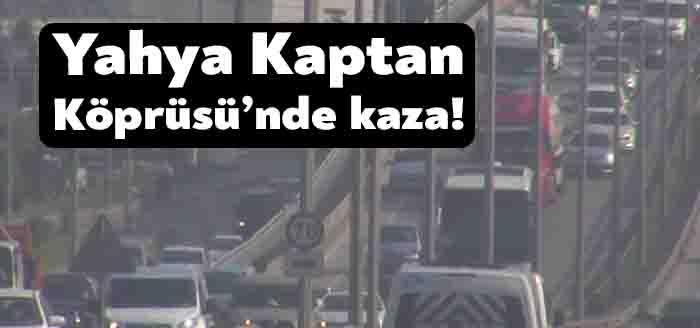 Kocaeli’nin İzmit ve Başiskele ilçelerini birbirine bağlayan Yahyakaptan Köprüsü’nde bugün