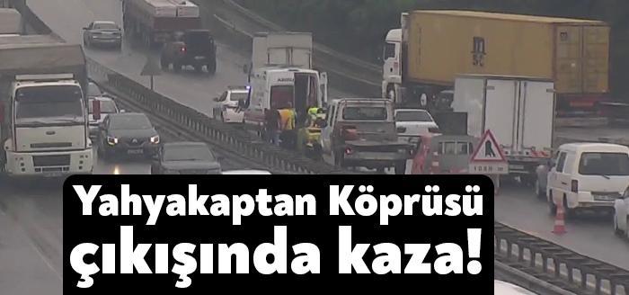 Kocaeli'nin İzmit ve Başiskele ilçelerini birbirine bağlayan Yahyakaptan Köprüsü'nde bugün