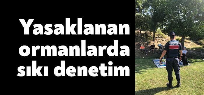 Yangın riskine karşı ormanlara girmenin yasaklandığı Kocaeli'de, hafta sonu tatilinde