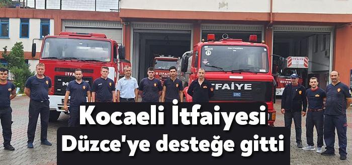 Kocaeli İtfaiyesi, sel felaketi yaşanan Düzce’ye yardım eli uzattı. Kocaeli