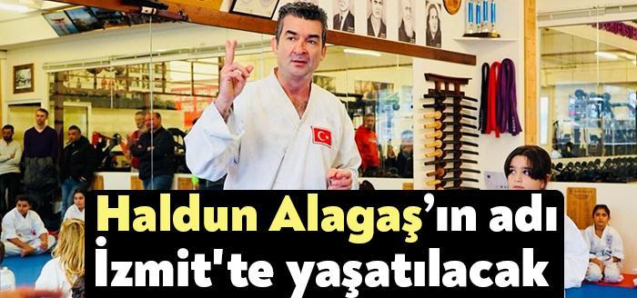 Karate sporunun yaşayan efsanesi İzmitli Haldun Alagaş’ın adı, İzmit Belediyesi
