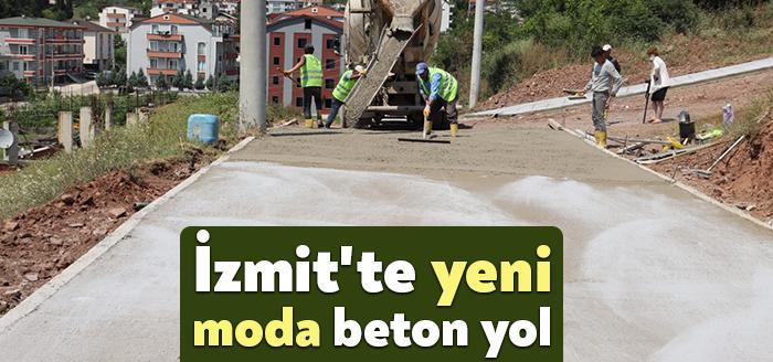 İzmit Belediyesi, Alikahya Mahallesi’nde birbiriyle bağlantılı üç caddede beton yol