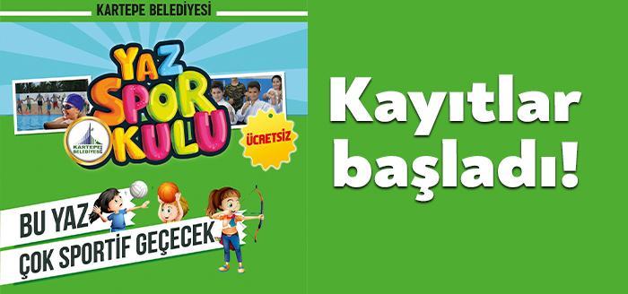 Kartepe Belediyesi tarafından 10 branşta verilen “Yaz Spor Okulları” kayıtları