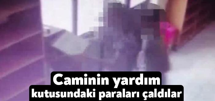 Kocaeli'nin Derince ilçesinde, camiye giren 2 kişinin yardım kutusunun kapağını açarak