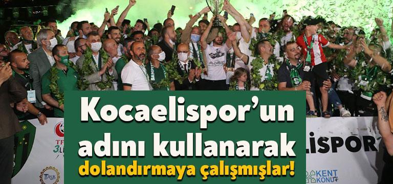 Kocaelispor yönetimi, taraftarları token sitelerine karşı uyardı. Yapılan açıklama bazı