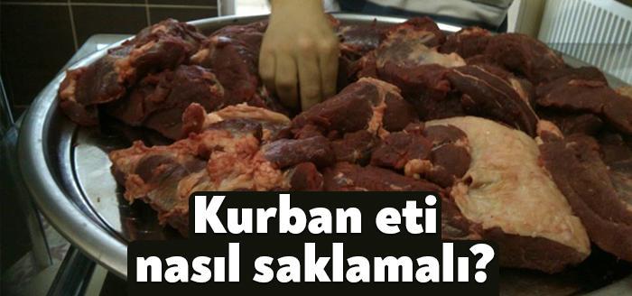 Gastronomi Uzmanı Yaşar Sevimli, hemen tüketilemeyecek kurban etini buzdolabına koymadan