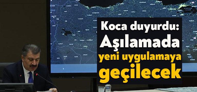Aşılamada yeni bir uygulamaya gidileceğini ifade eden Sağlık Bakanı Fahrettin