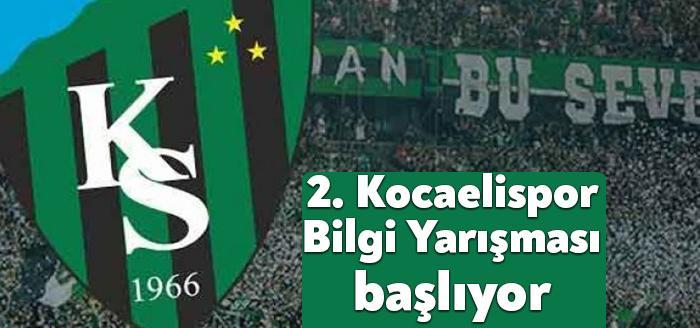 İzmit Belediyesinin düzenlediği 2.Kocaelispor Taraftar Bilgi Yarışması yarın saat 20.00’de