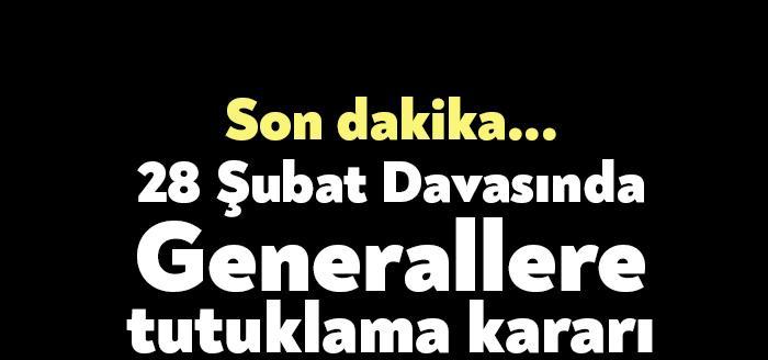 Ankara 5'inci Ağır Ceza Mahkemesi, 28 Şubat davasında aldıkları müebbet
