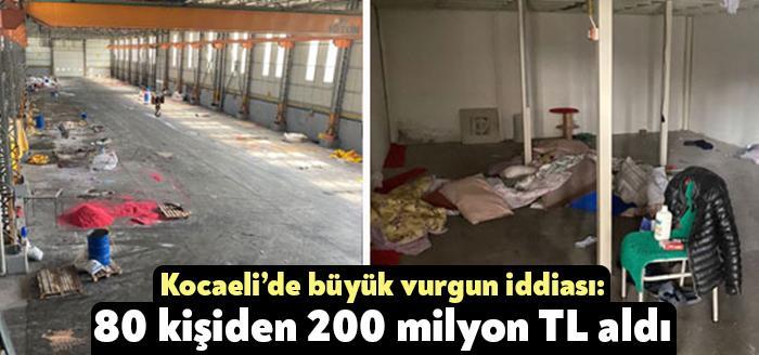 Kocaeli'nin Başiskele ilçesinde kimya fabrikası sahibi F.B.K., iddiaya göre karşılıksız