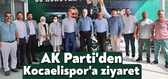 AK Parti Kocaeli İl Başkanı Mehmet Ellibeş’ten Kocaelispor’a destek ziyareti.