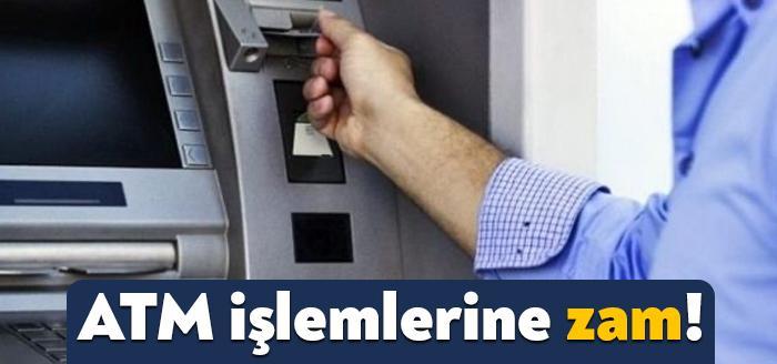 ATM'lerden yapılan EFT işlemlerinden alınan ücret artırıldı. Buna göre işlem