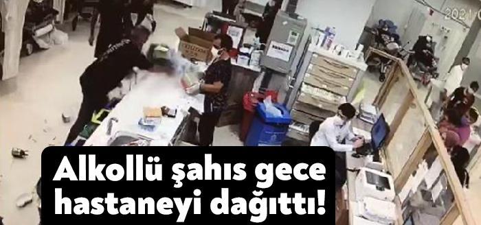 Gebze'de hastanenin acil servisine gelip başının döndüğünü söyleyen alkollü Hasan