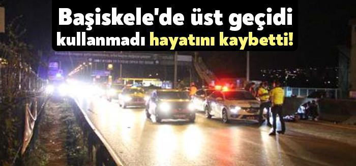 Kocaeli’nin Başiskele ilçesinde, 50 metre uzaklıktaki üst geçidi kullanmayarak yolun karşısına geçmeye
