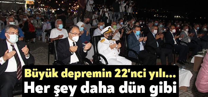 Gölcük merkezli 17 Ağustos 1999 depreminin 22'nci yıl dönümü nedeniyle