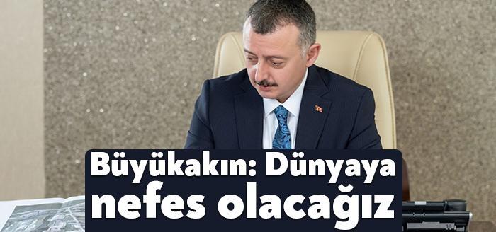 Karbon emisyonunun yüzde 75’ini G7 ülkelerinin yaptığını belirten Başkan Büyükakın,  “Dünyaya ders