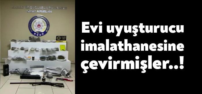 Kocaeli Emniyet Müdürlüğü ekipleri tarafından Gebze’de bulunan bir eve düzenlenen