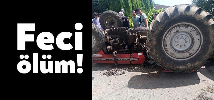 Kandıra Kaynarca Yolu Uğurlu mevkisinde devrilen traktörün altında kalan kişi