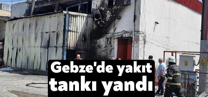 Gebze ilçesinde, kimya fabrikasının fuel oil tankı yandı. İtfaiye ekiplerince