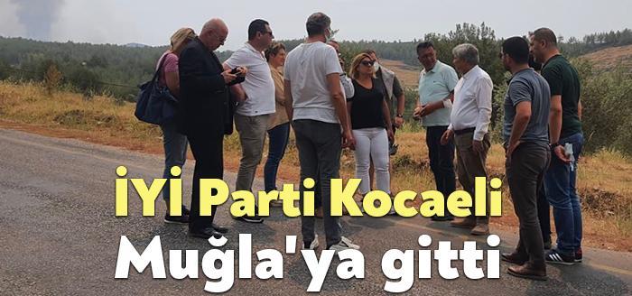 İYİ Parti Kocaeli teşkilatı, destek ve incelemelerde bulunmak üzere yangın