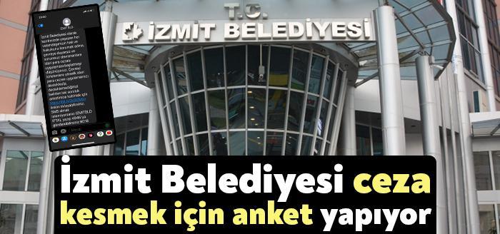 İzmit Belediyesi, SMS’le vatandaşlara ulaştı ve çevreyi kirletenlere ceza kesilmesinin