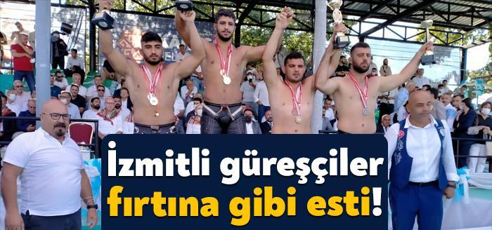 Ankara’daki 1.Lig müsabakalarından başarıyla dönen İzmit Belediyesporlu güreşçiler, hafta sonu