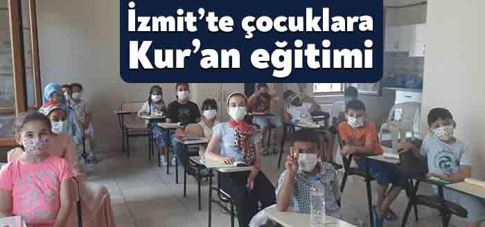İzmit Belediyesi ve İzmit Halk Eğitim Merkezi ortaklığında çocuklar Kuran-ı