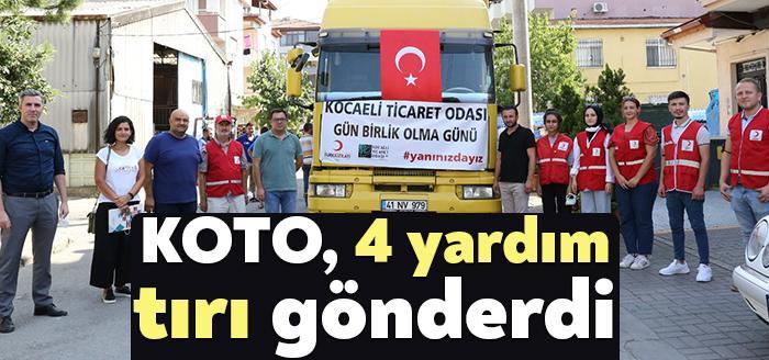 Kocaeli Ticaret Odası’nın, yangın bölgeleri için içme suyu ve temel